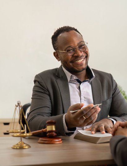 Business team and lawyers discussing contract papers sitting at the table. Concepts of law, advice, legal services. at office..